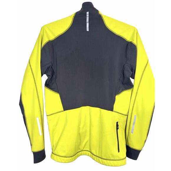 Salomon 1/4 Zip Performance Pullover Advanced Skin Shield Neon Reflective Sz L - Picture 6 of 8